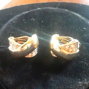 Elegant Gold Tone Earrings